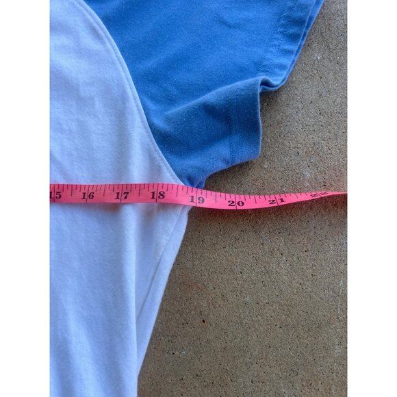 Nike Dri-Fit Womens UNC Tar Heels Raglan Tee Blue & White Size L Y3 - Picture 3 of 4